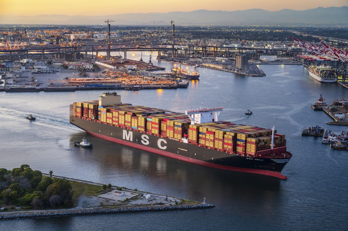 MSC Nela at the Port of Long Beach